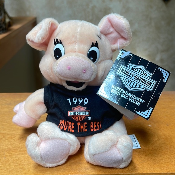Harley-Davidson Collectible Piggy Bean Bag Plush - Picture 1 of 8